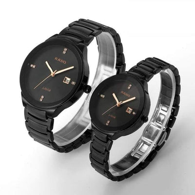 Round Couple Watch