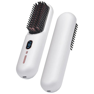 Portable Cordless Hair Straightener Brush