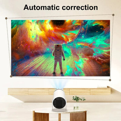 Bring the Big Screen to any Room - Mini Round Projector